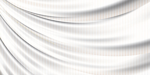 Grey and white abstract background vector, cover design template, Silver Curve vector, business flyer layout, wallpaper.