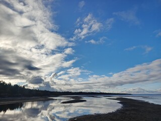 Obraz premium clouds over the sea