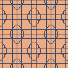Modern Geometric Lattice Seamless Pattern