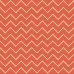 Warm Orange Chevron Seamless Pattern