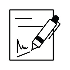 Sign icon with white background vector stock illustration