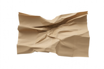 Crumpled brown paper texture
