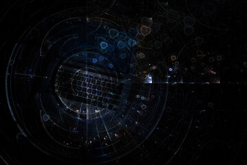 Fond sombre abstrait.