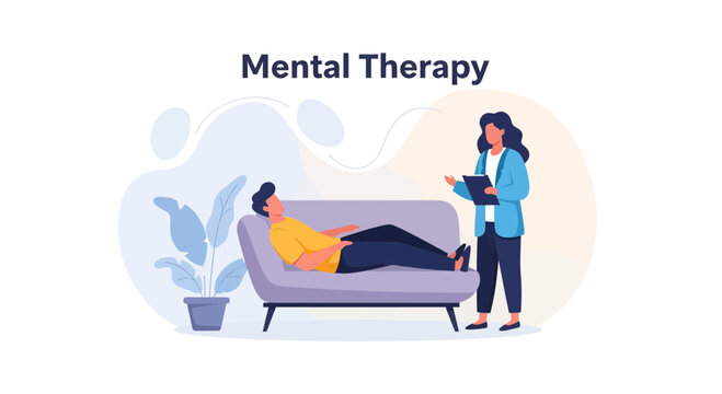Mental Healthcare Session: Patient Recieving Counseling From Psychologist In Modern Office