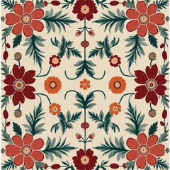 seamless pattern with flowers