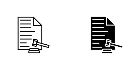 Probate linear icon set. Thin line customizable illustration. Contour symbol. Vector isolated outline drawing. Editable stroke, eps10.
