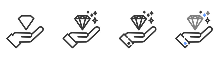 The Ultimate value Styles with Variations Line of icon set vector illustration