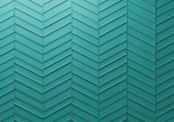 Chevron pattern in teal color, creating a modern and geometric design with a textured surface and clean lines