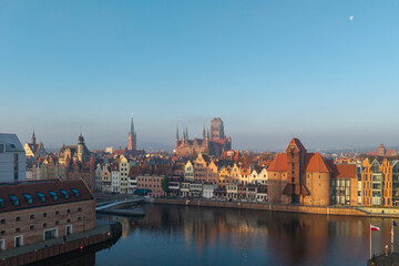 Fototapeta premium View of the Old Town - Gdansk, Poland 