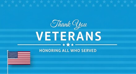 Thank you veterans honoring all who served american flag background