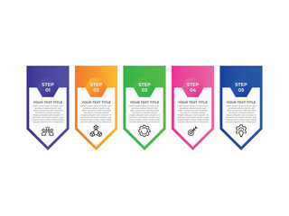 Vertical Infographic Timeline Template. 5 Step timeline journey, calendar Flat simple infographics design template. presentation graph. Business concept with 5options, vector illustration.