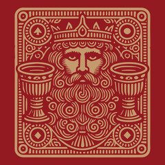 King of Cups Ornamental Style