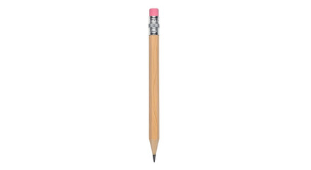 Realistic wooden pencil vector illustration graphic for school, office, drawing, and creative writing. isolated PNG with Transparent Background