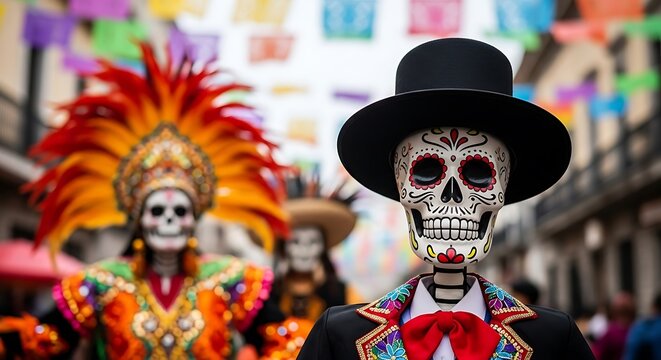 Day of the dead skull mask