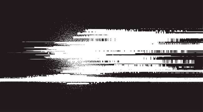 Dark gray and white abstract digital distortion black