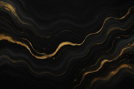 abstract marbel black golden background