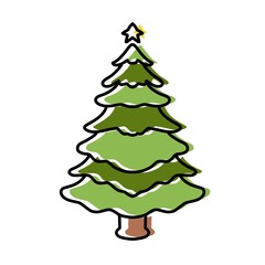 green christmas tree