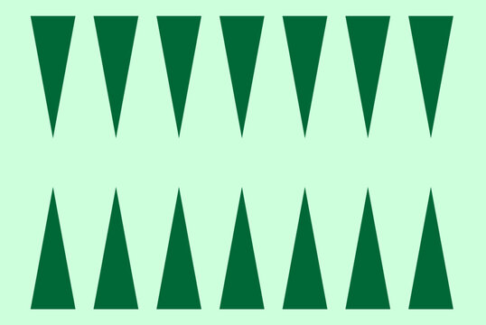 background with long green triangles,