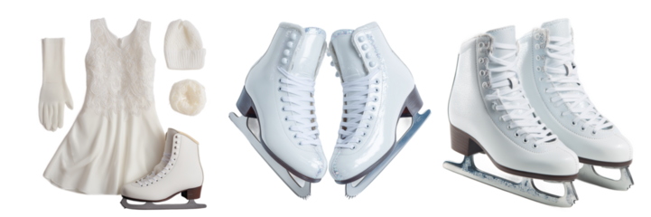 Set of Skates Isolated on Transparent Background. PNG
