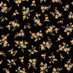 A collection of rose materials ideal for textile design,