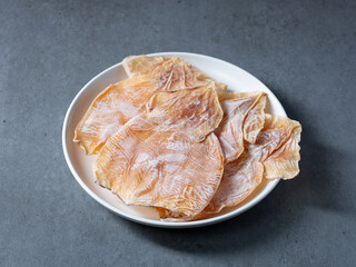 Dried squid, fresh dried ingredients