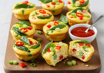 Thai Basil Egg Muffins
