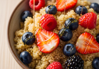 Quinoa Porridge with Yuzu Honey
