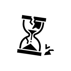 Simple Hourglass Icon – Time Symbol in Flat Minimal Style