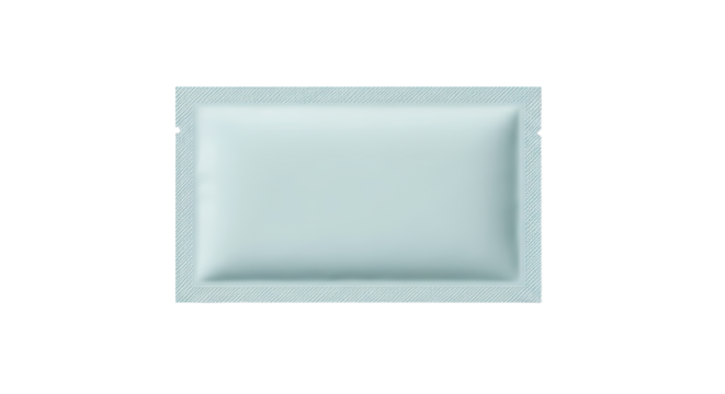 Empty Light Blue Rectangular Serving Tray for Food.