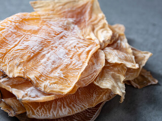 Dried squid, fresh dried ingredients
