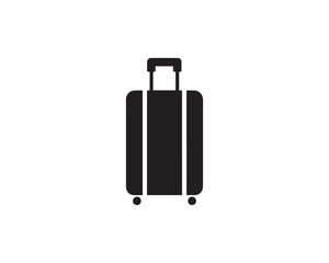 Travel bag icon silhouette vector design illustration.