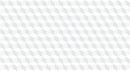 Gray cube geometric shape seamless pattern background. Vector illustration