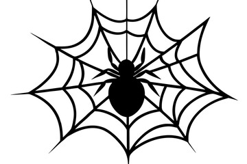spider silhouette vector, spider black symbol