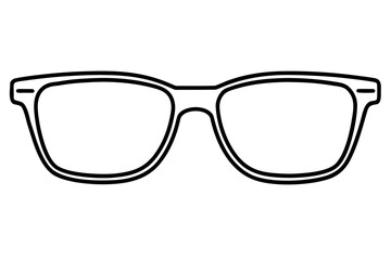 glasses line art vector, sunglasses outline icon