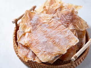 Dried squid, fresh dried ingredients
