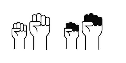 Hand set icon with white background vector stock illustration