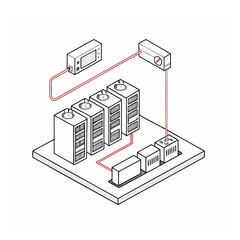 Essential resources powering an AI driven chat bot data center including electricity supply cooling system and high density server infrastructure diagram