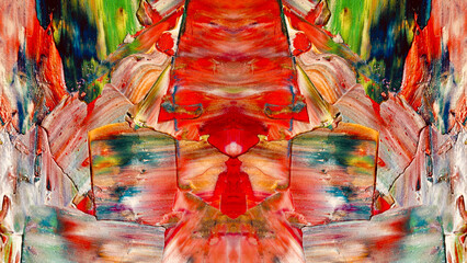 Fototapeta premium Abstract art background . Hand painting artwork on canvas .