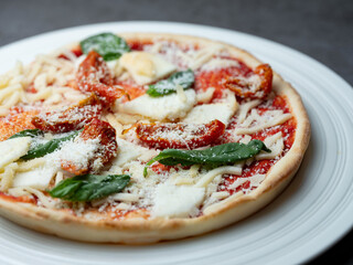 Margherita Pizza on a Plate