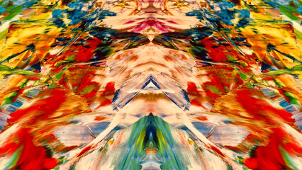 Abstract art background . Hand painting artwork on canvas .