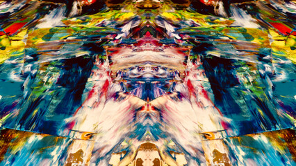 Abstract art background . Hand painting artwork on canvas .