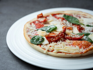 Margherita Pizza on a Plate