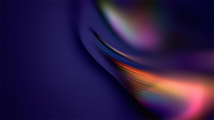 Vibrant Curves Blend in an Abstract Composition of Colors