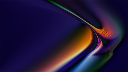 Colorful Abstract Design With Flowing Lines and Gradients