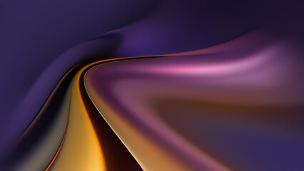 Multicolored Abstract Background With Smooth Flowing Lines