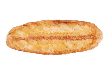 Top view Banana chips healthy food