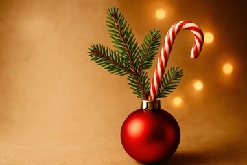 A Christmas tree made of pine cones with a red star on top