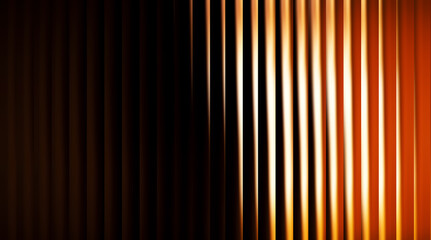 Abstract glowing vertical lines creating dynamic fiery glass pattern illustration