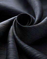 Abstract Swirling Fabric Texture with Dark Tones and Soft Lighting