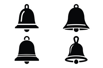 marriage bell vector silhouette black icon